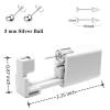 Disposable Ears Piercing Guns, Easy Self Piercing Kit with Stainless Steel CZ Stud Earrings, Suitable Anyone Wanting to Pierce Ears at Home (Silver) view 4