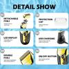 NinthAvenue Basics Men's Shaver, Shaver Professional Hair Trimmer Waterproof Razor Reciprocating Shaving Machine Digital Display Razors for Shaving Men view 2