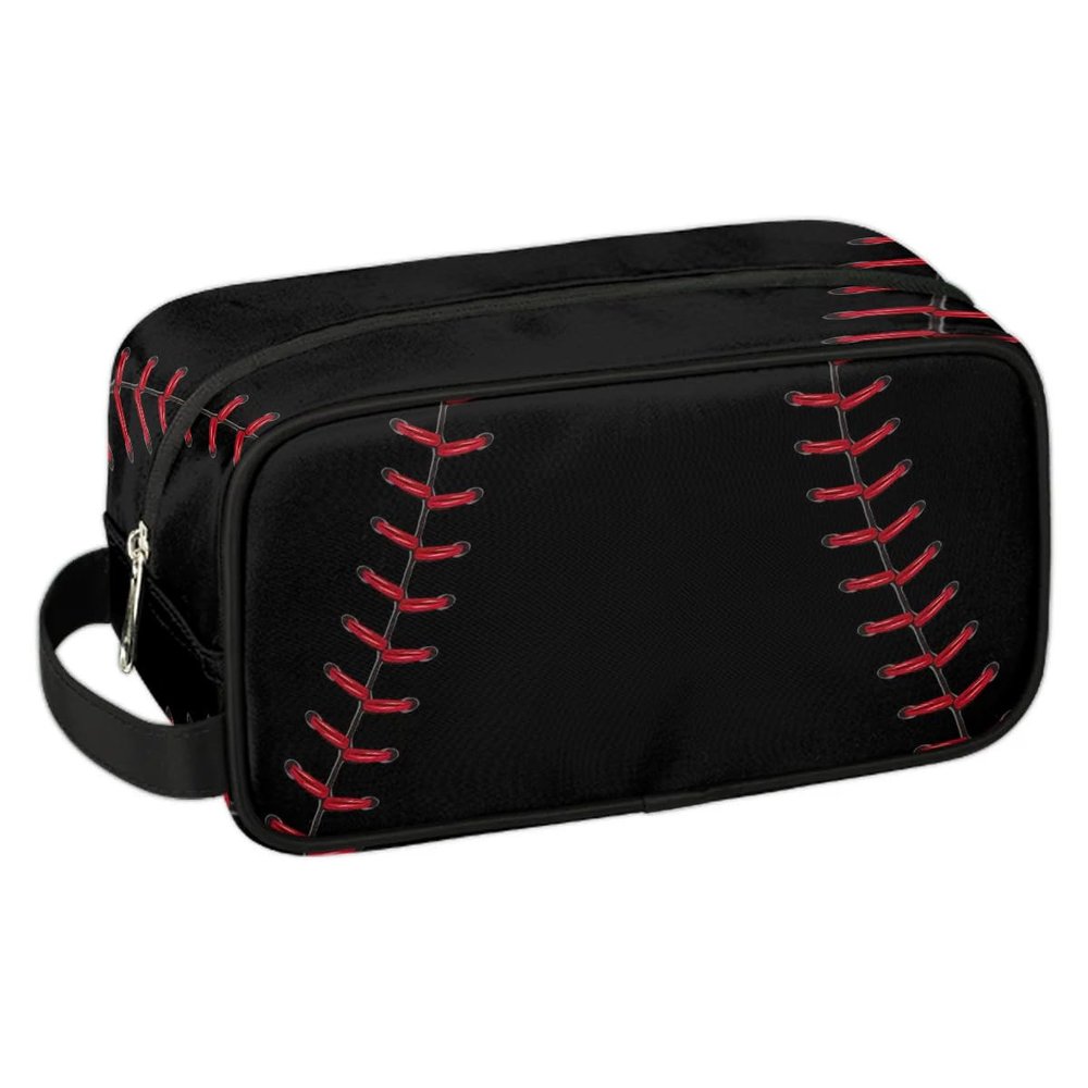 ADTASU Baseball Kids Toiletry Bag for Boys, Kids Dopp Kit, Waterproof Lightweight Cosmetic Bag Wash Bag Toiletry Bag for Boys Toddler Travel Essential