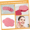 HAPINARY 60pcs Wood Pulp Compressed Facial Sponges Flower Shape Makeup Removal Pads for Gentle Cleansing and Exfoliating for Daily Use and Travel Soft Biodegradable view 4