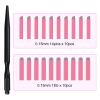 Guapa Professional Manual Microblading Pen Kit with 20 Disposable Microblading Needles - Matte Black/Pink Pen,Ergonomic Design for Eyebrow and Lip Tattooing (Kit 1-Black) view 3