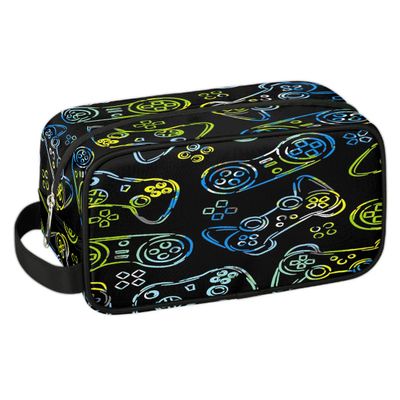 ADTASU Game Boys Toiletry Bag, Hanging Kids Dopp Kit, Waterproof Lightweight Boys Makeup Bag Shaving Bag Grooming Bag for Hygiene Kit Essential