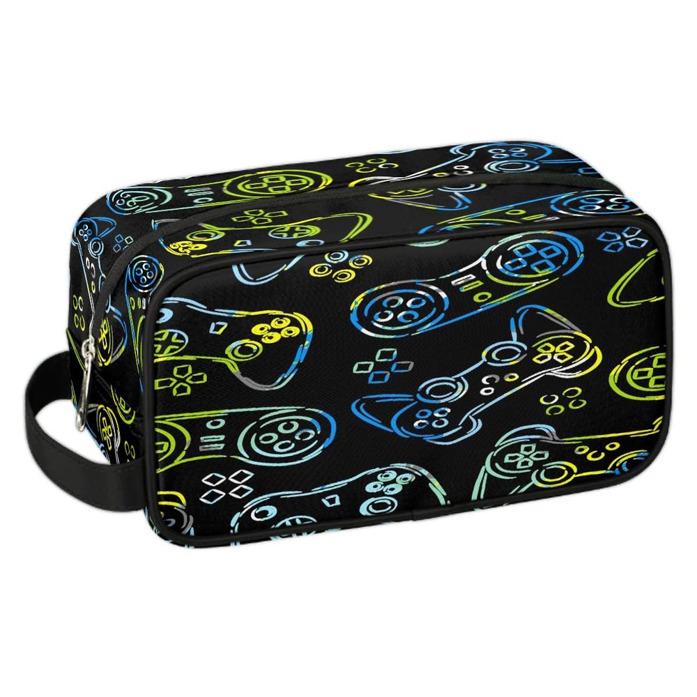 ADTASU Game Boys Toiletry Bag, Hanging Kids Dopp Kit, Waterproof Lightweight Boys Makeup Bag Shaving Bag Grooming Bag for Hygiene Kit Essential