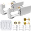 Disposable Ears Piercing Guns, Easy Self Piercing Kit with Stainless Steel CZ Stud Earrings, Suitable Anyone Wanting to Pierce Ears at Home (Gold- White) view 1