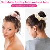 Raisbdsuiuy Large Drying Scrunchies Hair Towel Scrunchies tail Holder Hair Drying Scrunchies Microfiber Hair Ties For Wet Hair view 3