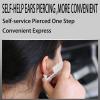 Disposable Ears Piercing Guns, Easy Self Piercing Kit with Stainless Steel CZ Stud Earrings, Suitable Anyone Wanting to Pierce Ears at Home (Blue) view 2