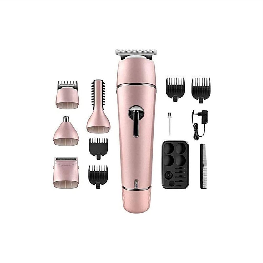 FFCJJD Hair Clippers for Men, 5-in-1 Beard Trimmer, Ear and Nose Trimmer, Body Groomer, Detail Trimmer, Cordless & Rechargeable