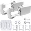 Disposable Ears Piercing Guns, Easy Self Piercing Kit with Stainless Steel CZ Stud Earrings, Suitable Anyone Wanting to Pierce Ears at Home (Silver- Grey) view 1
