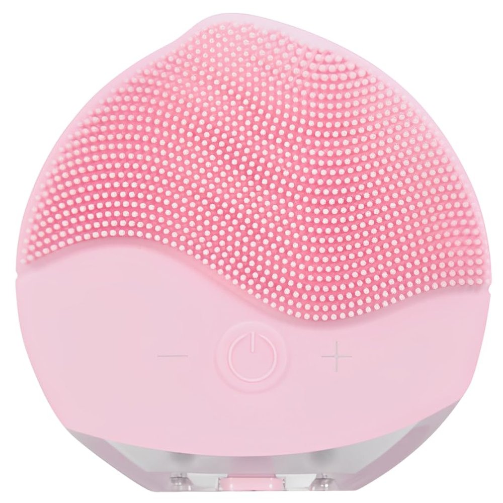 CoIerina Facial Cleansing Brush | Anti Aging Face Massager | Enhances Absorption of Facial Skin Care Products | for Clean & Healthy Face Care | Simple & Easy | Waterproof (Pink)
