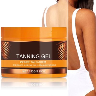 PIKAXIS Luxury Intensive Tanning Gel, Haute Tanning Gel, Natural Tanning Accelerator Cream Gel, Brown Tanning Gel for Sunbeds & Outdoor Sun (1PCS)