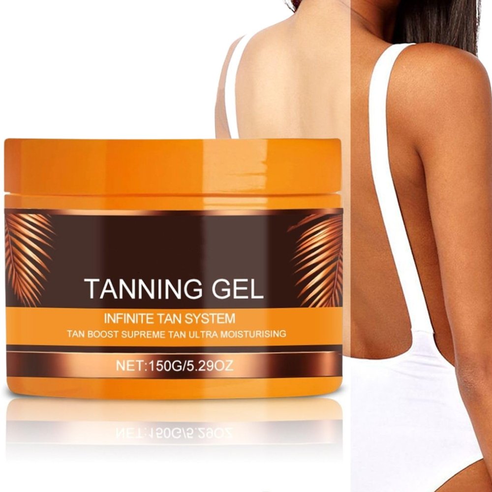 PIKAXIS Luxury Intensive Tanning Gel, Haute Tanning Gel, Natural Tanning Accelerator Cream Gel, Brown Tanning Gel for Sunbeds & Outdoor Sun (1PCS)