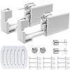 Disposable Ears Piercing Guns, Easy Self Piercing Kit with Stainless Steel CZ Stud Earrings, Suitable Anyone Wanting to Pierce Ears at Home (White- silvery) view 1