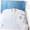 COLLBATH Relaxing Bathtub Pillow with Strong Suction Cups for Neck and Back Support Pu Foam Headrest for Soaking Tub Comfortable Spa Accessories for Home Use view 4