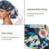 6 Pcs Satin Lined Scrub Caps Women, Surgical Caps for Women, Bouffant Cap with Button and Sweatband, Adjustable Working Hat with Ponytail, Elastic Bandage Tie Back Hats, Nurse Cap for Women Men view 4