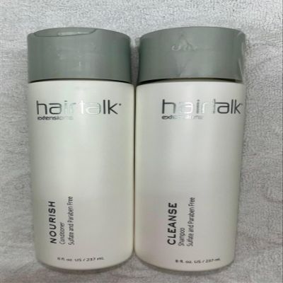 Hairtalk Cleanse Shampoo + Nourish Conditioner DUO - 8oz. each - NO sulfate and Paraben
