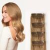 Luxy Hair 12" Dirty Blonde Scalp Hair Fill-Ins Clip-In Hair Extensions (30 grams) 100% Remy Human Hair, For Thinning Near Scalp, 4-Piece Set, Mimics Hair Growth view 1