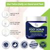 Exfoliating Foot Scrub with Pumice Stone powder - Gentle Moisturizing Foot Scrub for Dry Skin - Cracked Heel Repair for Smooth, Soft Feet - Pedicure Foot Spa 2 Pack view 4