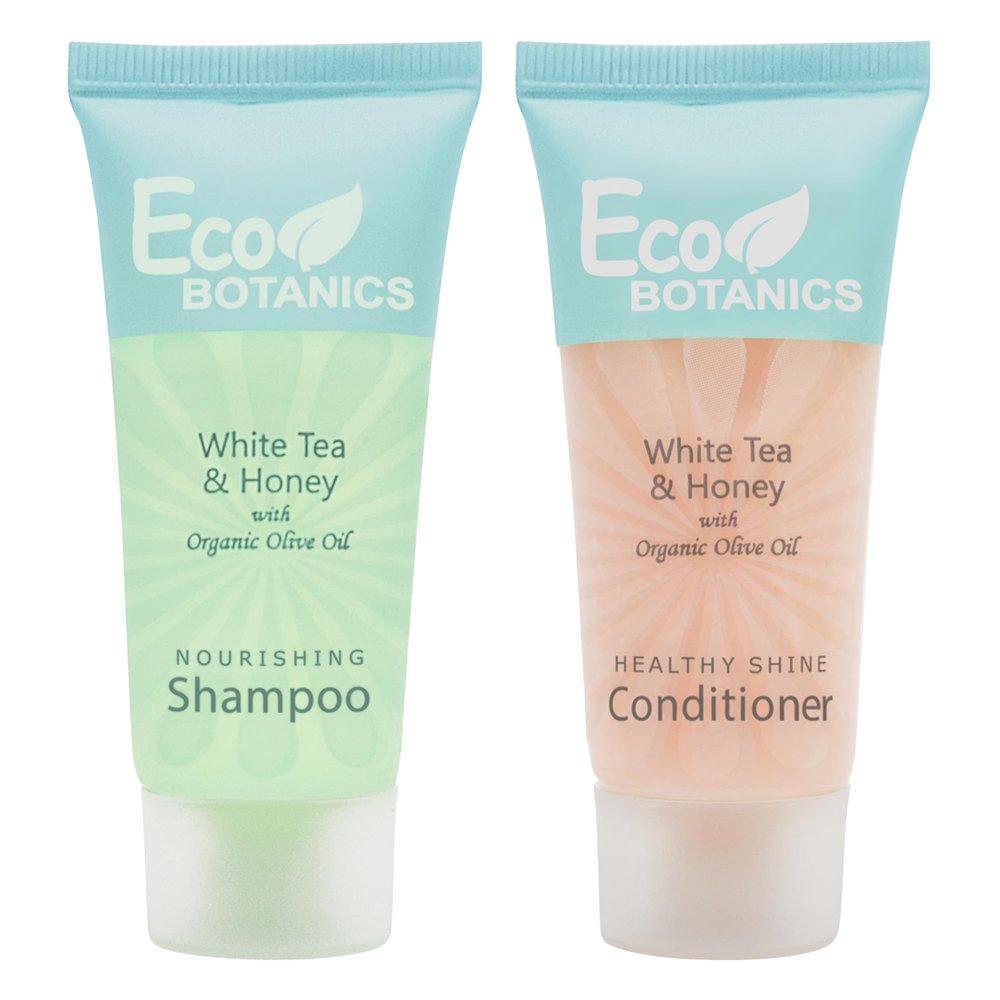 Eco Botanics Travel-Size Hotel Shampoo and Conditioner .85 oz (Case of 300)
