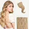 Luxy 100% Remy Human Hair - Seamless Clip-In Hair Extensions - Multi-Dimensional Color for Natural Blending, Adds Volume & Length 240 grams 24" Dirty Blonde Highlights view 1
