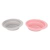 2Pcs Silicone Cosmetic Brush Cleansing Bowl Foldable Portable Reusable Makeup Brush Cleansing Mat Bowl for Women Girls Makeup Brush Sponge Powder Puff view 3