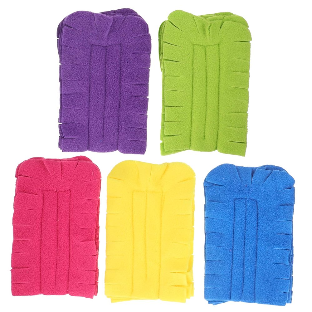 minkissy 5pcs Fleece Duster Refills Versatile Replacement Brush Heads for Dusting for Home Office Cleaning and Reusable Duster Pads