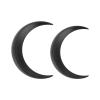 2 pcs Moon Hair Forks ABS Decoration Hair Cards Hair Sticks Moon Hair Pins Hair Accessories for Decoration (Black) view 1