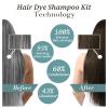 Natural Black Tea Hair Dye Shampoo 3-in-1, 100% Gray Hair Coverage in Minutes, Hair Instant Dye Shampoo for Women Men, Plant Based Hair Color Shampoo with Conditioner, Champu Con Tinte Para Canas view 3