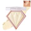 IONSGAKO White Highlighter Makeup Palette Face Highlighter Powder Iluminadores De Maquillaje Narutal Shimmer Glitter Highlighter Contour Powder Makeup Palette-02 Quicksand Gold view 1