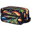 Rainbow Dinosaur Toiletry Bag for Women Hanging Travel Toiletry Bag Large Makeup Bag Travel Cosmetic Bag Dopp Kit for Men Shaving Bag for Travel Accessories view 1