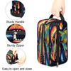 Rainbow Dinosaur Toiletry Bag for Women Hanging Travel Toiletry Bag Large Makeup Bag Travel Cosmetic Bag Dopp Kit for Men Shaving Bag for Travel Accessories view 3