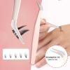 Rnodoilkfly 5 Pcs Lash Extension Tweezers, Lash Tweezers for Eyelash Extension, Straight and Curved Eyelash Tweezers, For Professional Eyelash Extension Artists, Girls, Women, Beginners view 3