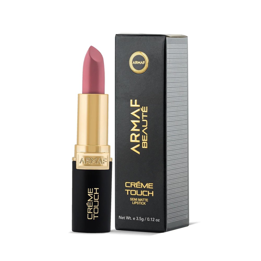 Armaf Beaut Crme Touch Bullet Lipstick - Matte Lipstick For Women, Enriched With Shea Butter | Rose Vale