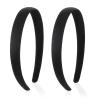 2 Pcs Non Slip Padded Headband Wide Suede Solid Hairband Headbands for Women Trendy Cute Hairband Elastic Hair Accessories Head Band for DIY Costume Girl Fall Wash Face Sister Party Ceremony Christmas view 1