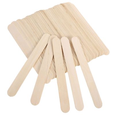 minkissy Smooth Wooden Wax Sticks Body Hair Removal Applicators for Salon Use Burr Safe Convenient Each for Waxing Kits and Hair Removal