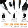 FOLLICLE BOOSTER Beard Pen Filler Styling Kit for Men - 3-in-1 Filling Set with 4-Tip Fork, Normal Pencil, and Brush - Waterproof, Sweatproof & All-Day Hold - Medium Black view 4