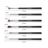Eye Makeup Brush Set, 6 Pcs Professional Blending Eyeshadow Makeup Brushes for Concealer Eyebrows Eyeliner, Soft Hairs & Wood Handle (black and silver) view 4