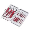 ZUIAI Nail Set Shiny Red Manicure Tool Set 10 Piece Beauty Manicure Tool Set, 12.4*7.5cm view 1