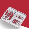 ZUIAI Nail Set Shiny Red Manicure Tool Set 10 Piece Beauty Manicure Tool Set, 12.4*7.5cm view 4