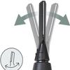 MuMiY Replacement Eyebrow Face Hair Trimmer Blade for Panasonic ER-GZ50-K Facial Remover Multi Shaver for Eyebrows, Beard and Body Waterproof(Black) view 3