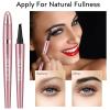 2Pcs Microblading Eyebrow Pen, Long-Lasting Waterproof Eyebrow Pencil with 4-Fork-Tip for 3D Realistic Brow, Easily Create Natural Hair-Like Brow Last All-Day, Eye Brow Pencils for Women -Black view 4