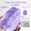 ARIOSOX, Soft Silicone Body Scrubber, Gentle Like a Hand Exfoliating Your Skin and Build Up Lather Easily, Back Large Suction Cup Easy to Store, Long-Lasting & Deep Clean (Purple) view 2
