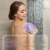 ARIOSOX, Soft Silicone Body Scrubber, Gentle Like a Hand Exfoliating Your Skin and Build Up Lather Easily, Back Large Suction Cup Easy to Store, Long-Lasting & Deep Clean (Purple) view 3