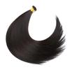 100G/Pack Human Hair I-Tip Hair Extensions I Tips Hair Extensions Real Human Hair for Black Women Straight 18" #1b Color view 2