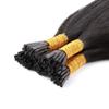100G/Pack Human Hair I-Tip Hair Extensions I Tips Hair Extensions Real Human Hair for Black Women Straight 18" #1b Color view 3