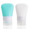 2 Pack 1.3oz Leak Proof Refillable Squeeze Containers, Silicone Travel Bottles for Toiletries, Portable Cosmetic Squeeze Bottles for Shampoo, Conditioner, Lotion (38ml) view 1