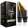 Ackbun 50 1211RL Tattoo Cartridge Needles - 50 Pack, Sturdy and Durable Design, High Ink Storage, Sharp Tips, Sterilized and Individually Packaged, Universal Compatibility for Rotary Tattoo Pens view 1