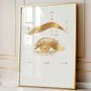 3 Pieces Eyebrow Lamination Aftercare Poster Beauty Art Brow Lift Art Brow Perm Care Prints Canvas Painting Framed Artwork for Beauty Salon Brow Studio Decoration with Inner Frame view 3