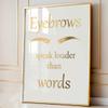 3 Pieces Eyebrow Lamination Aftercare Poster Beauty Art Brow Lift Art Brow Perm Care Prints Canvas Painting Framed Artwork for Beauty Salon Brow Studio Decoration with Inner Frame view 4