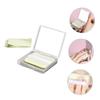 FOMIYES 2sets Tea Oil Absorbing Blotting Sheets Mirror Makeup Oil Control Papers for Oily Skin Portable Face Cleaning Paper for Removal Includes Replacement Sheets view 4