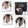12inch French Bangs Natural Synthetic Eight Bangs for Woman Two Clips Clip In Hair for Hair Loss (Light brown) view 2